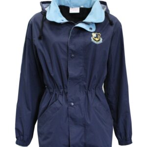 Queen Margaret College Anorak Navy/Sky